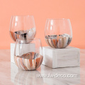 Painted Marble Wine Glasses Gifts with Stemless